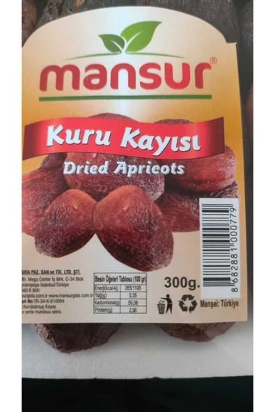 Mansur kuru kayısı 300 gr ürün görseli 1