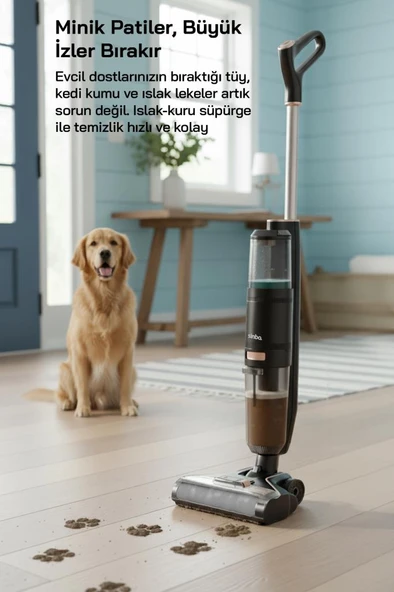 Sinbo SFC-4102 Islak Kuru Siyah Şarjlı Dikey Süpürge - Resim 5