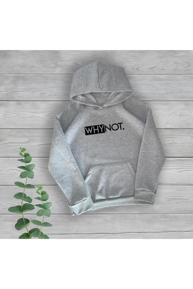 TexKid WhyNot Göğüs Baskılı Unisex Oversize Sweatshirt ürün görseli 1