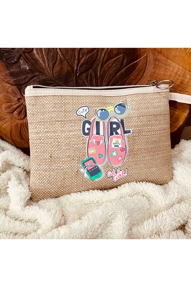 TexKid Yaz Temalı Summer Baskılı 3'lü Matruşka Hediye Clutch/Makyaj/El Çantası ürün görseli 1