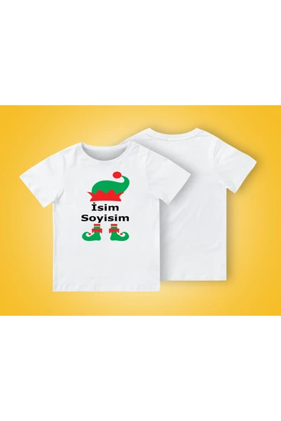TexKid İsme Özel Yılbaşı Çocuk Tişörtü ürün görseli 1