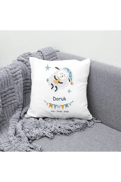 TexKid Kişiye Özel Bebek Doğum Panosu Yastık ürün görseli 1