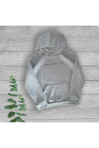 TexKid Brooklyn Göğüs Baskılı Unisex Oversize Sweatshirt ürün görseli 1