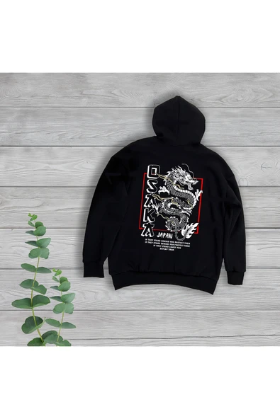 TexKid Osaka Japon Sırt Baskılı Oversize Unisex Sweatshirt ürün görseli 1