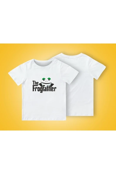 TexKid Kurbağa Babası Yazılı Kurbağa Baskılı Çocuk Tişört ürün görseli 1