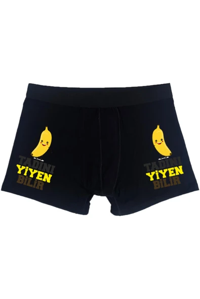 TexKid Tadını Yiyen Bilir Tasarımlı Eğlenceli Erkek Man Boxer ürün görseli 1