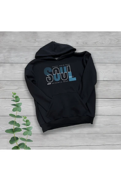 TexKid Soul Göğüs Baskılı Unisex Oversize Sweatshirt ürün görseli 1