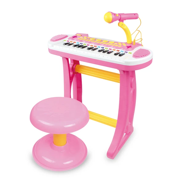 Vardem 24 Tuşlu Mini Piyano MP3 Ve Mikrofonlu BAO-3132C Pembe ürün görseli 1