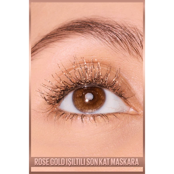 Maybelline New York Sky High Rosegold Glitz Maskara - Resim 3