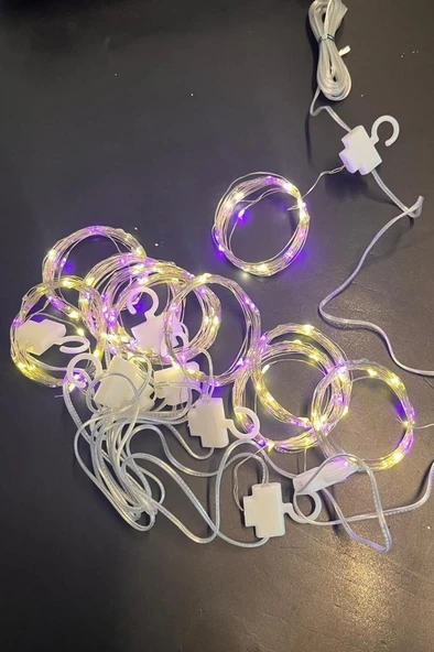 Şahnet Kumandalı RGB Perde Led Işık 3x3 Mt - Peri Led - Resim 4