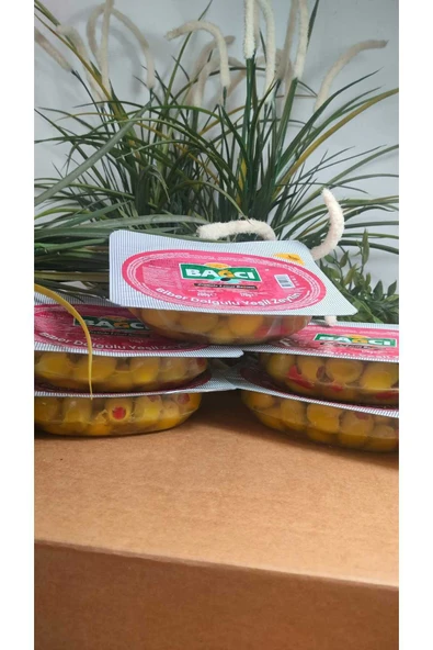 Bağcı biber dolgulu yeşil zeytin 200gr x5 ürün görseli 1