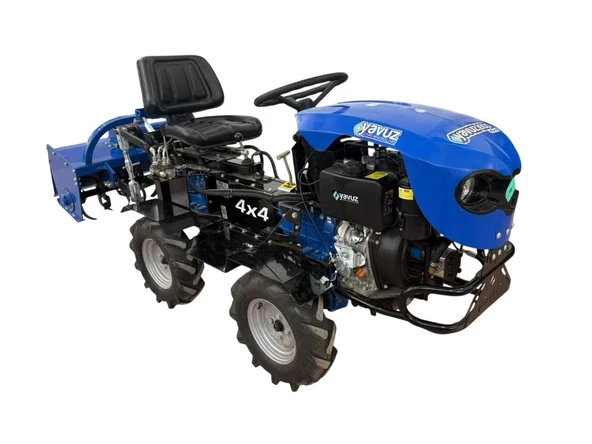 Yavuz Y600SX LİFE 188FE 12 Hp Dizel Marşlı 4x4 Mini Traktör - Resim 3