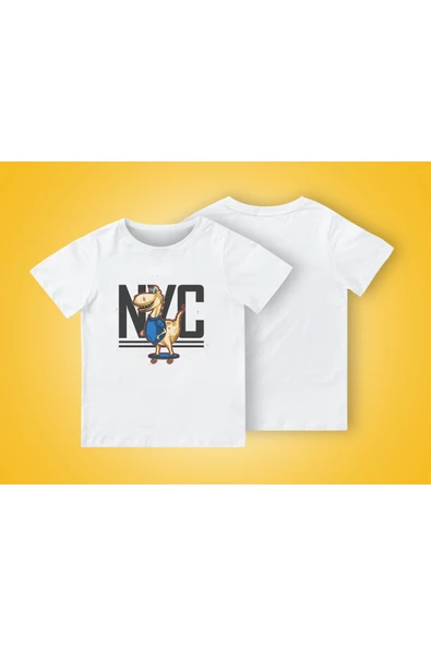 TexKid Havalı Dinazor Baskılı Çocuk Tişört ürün görseli 1