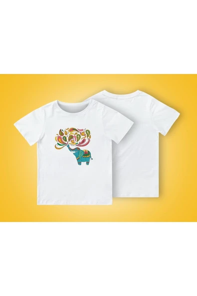 TexKid Hint Temalı Fil Baskılı Çocuk Tişört ürün görseli 1
