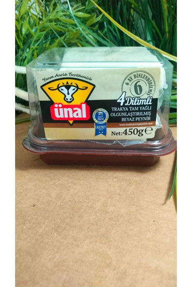 Ünal tam yağlı beyaz peynir 450 gr 4 dilim x2 ürün görseli 1