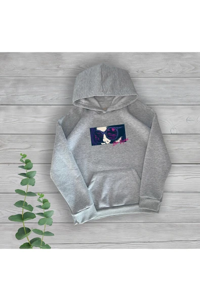 TexKid Bon Voyage Göğüs Baskılı Unisex Oversize Sweatshirt ürün görseli 1