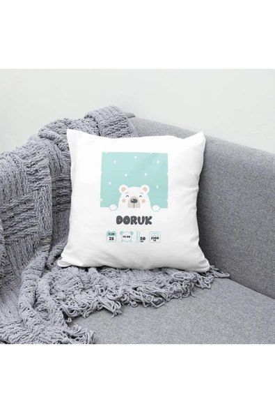 TexKid Kişiye Özel Bebek Doğum Panosu Yastık ürün görseli 1