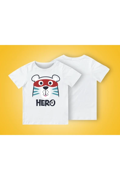 TexKid Kahraman Ayı Baskılı Çocuk Tişört ürün görseli 1