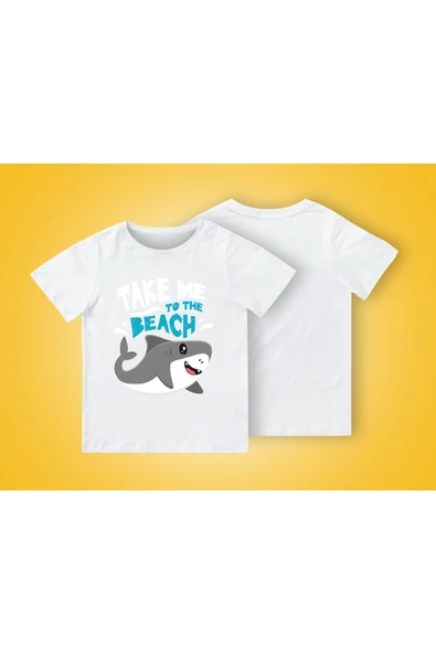 TexKid Köpekbalığı Baskılı Çocuk Tişört ürün görseli 1