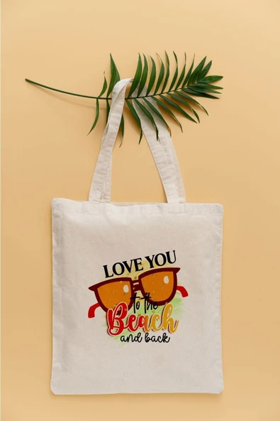 TexKid Gözlük ve Plaj Temalı Sıvı Geçirmez Bez Çanta ürün görseli 1