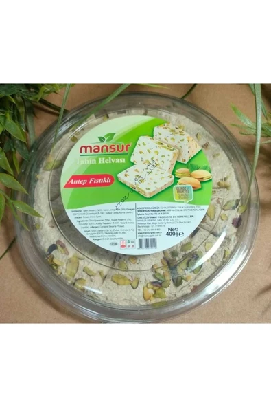 Mansur tahin helvası antep fıstıklı 400 g ürün görseli 1