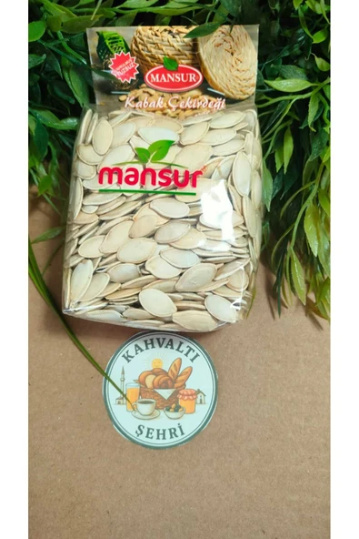 Mansur kabak çekirdeği kavrulmuş tuzsuz 200 gr x3 ürün görseli 1