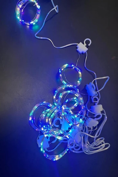 Şahnet Kumandalı RGB Perde Led Işık 3x3 Mt - Peri Led - Resim 3