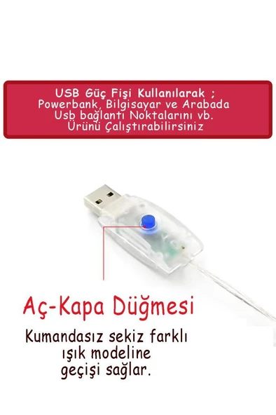 Şahnet Kumandalı RGB Perde Led Işık 3x3 Mt - Peri Led - Resim 9