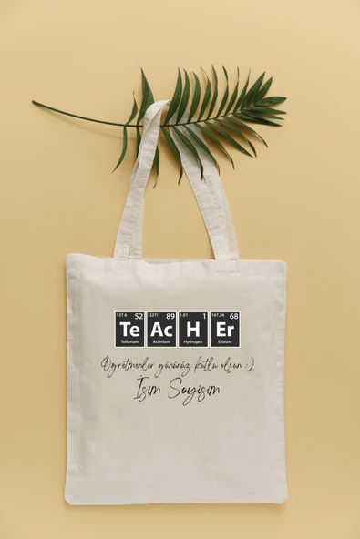 TexKid Öğretmenler Günü Hediye Sıvı Geçirmez Bez Çanta ürün görseli 1