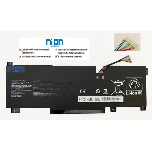 Nion Msi BRAVO 15 B5ED uyumlu Laptop Notebook Batarya - Pil ürün görseli 1