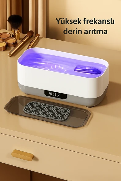 DailyTech Ultrasonik Gözlük Temizleme Cihazı Takı Saat Lens Derin Temizlik Makinesi - Resim 7