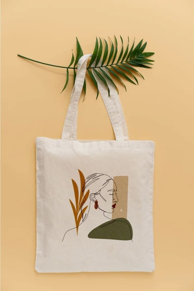 TexKid Silüet Kadın Temalı Sıvı Geçirmez Bez Çanta ürün görseli 1