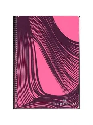 Faber Castell Defter Waves Pp Kapak Spiralli 100 Yaprak Çizgili 5075000436000 ürün görseli 1