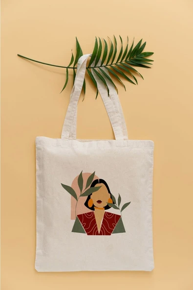 TexKid Silüet Kadın Temalı Sıvı Geçirmez Bez Çanta ürün görseli 1