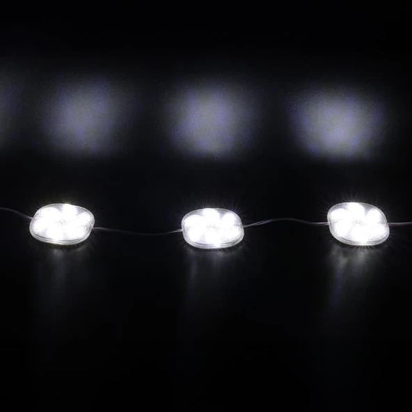 Powermaster PM-14704 12 Volt 3 Watt Soğuk Beyaz Sabit 6565-2835 Modül Led 65X65x12mm - Resim 3