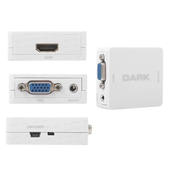 Dark DK-HD-AVGAXHDMI VGA to HDMI Aktif Dönüştürücü - Resim 4