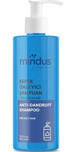 Mindus Yağlı Saç Kepek Önleyici Şampuan 400 ml ürün görseli 1
