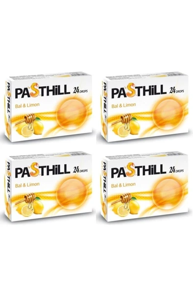 Pasthill Bal Ve Limon 24 Pastil 4'Lü PAKET (SKT:08/2028) ürün görseli 1