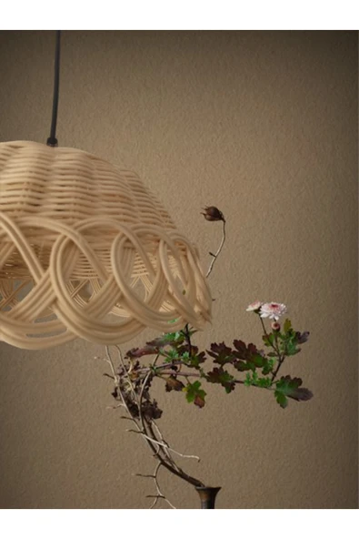 LAMPEGA   Avize Modern Salon / Oturma Odası Bambu Çap 30 cm - Resim 2