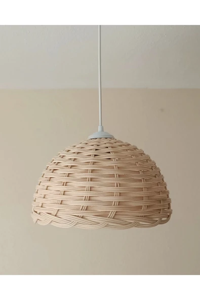 LAMPEGA Rattan Bambu Avize - Resim 4