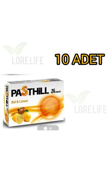 Pasthill Bal Ve Limon 24 Pastil 10'Lu PAKET (SKT:08/2028) ürün görseli 1