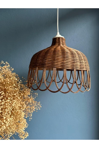 LAMPEGA Rattan Bambu Hasır Avize ürün görseli 1