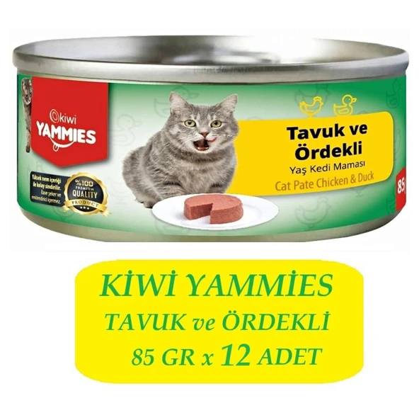 Kiwi KCM-50394 Tavuk-Ördekli Konserve 12 Adet x 85Gr ürün görseli 1