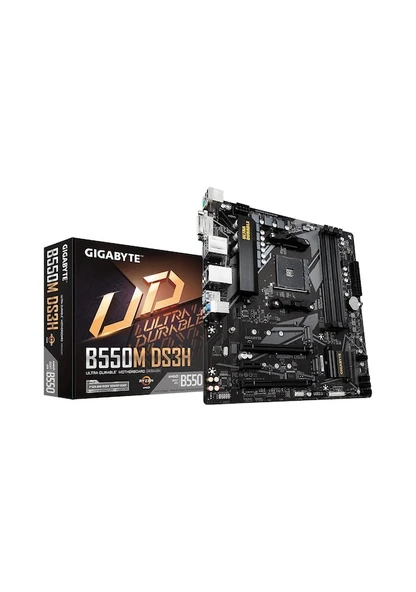 Gigabyte B550M-DS3H AMD AM4 DDR4 Micro ATX Anakart ürün görseli 1