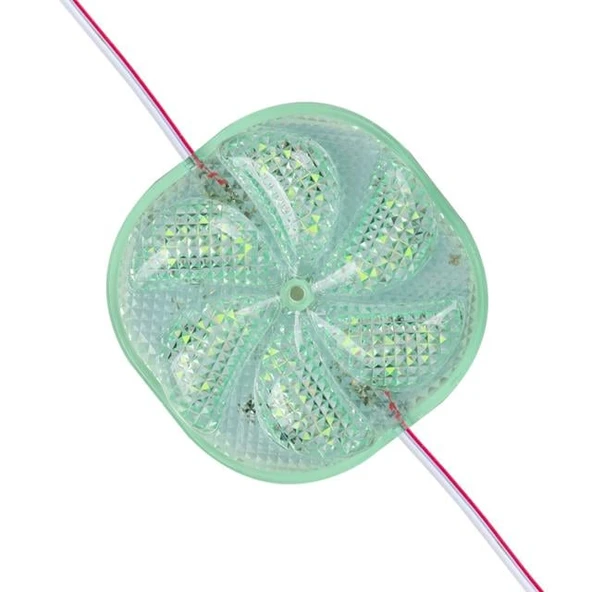 Powermaster PM-14707 12 Volt 3 Watt Yeşil Sabit 6565-2835 Modül Led 65X65x12mm ürün görseli 1