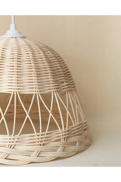 LAMPEGA  Rattan,bambu,hasır,doğal Avize - Resim 2