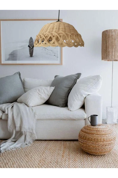 LAMPEGA   Avize Modern Salon / Oturma Odası Bambu Çap 30 cm ürün görseli 1