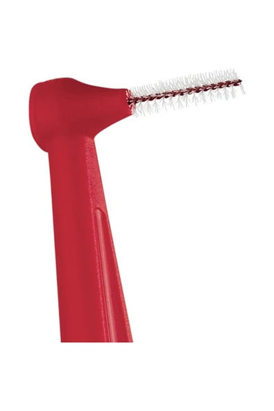 TePe Angle Saplı Arayüz Fırçası Kırmızı 0,5 Mm 6 Lı - Resim 3