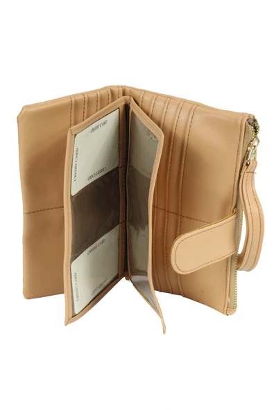 OLLBAG 2024 Suni Deri Kadın Cüzdan / El Çantası - Resim 6