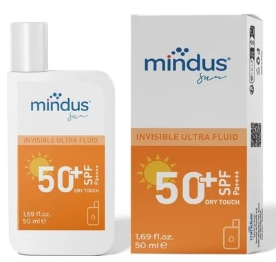 Mindus İnsivible Ultra Fluid Yüz Güneş Kremi SPF50+ 50 ml ürün görseli 1